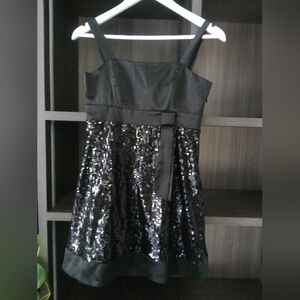 Miss Posh, Size 10, Black Sequin Mini Dress